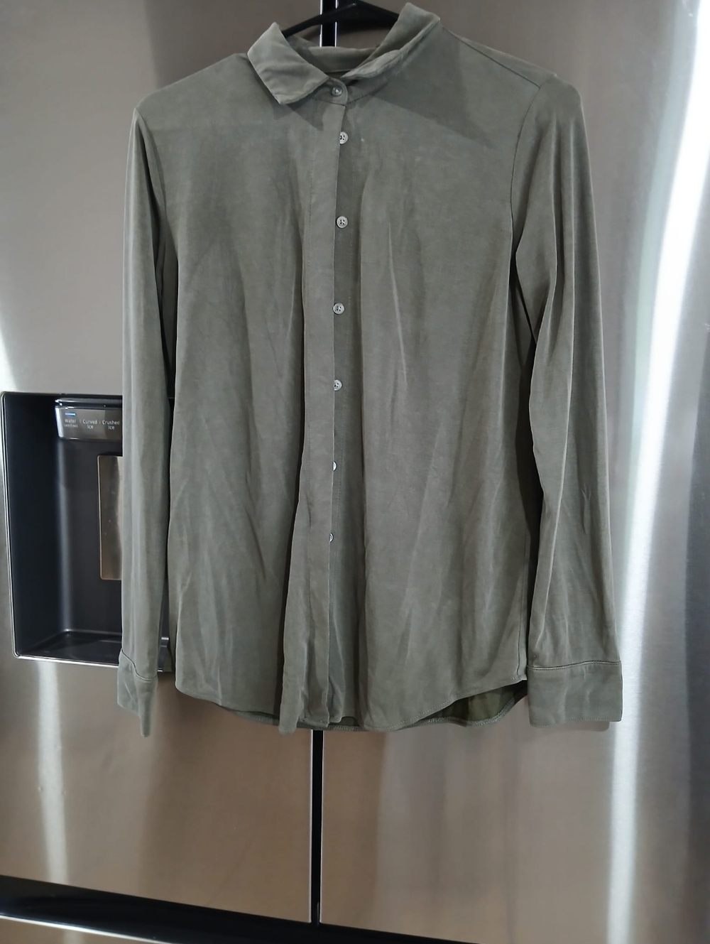 Banana Republic Men's Olive Button-Down Shirt
